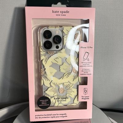 Kate Spade Accessories | Kate Spade Floral Iphone 13 Pro Case - Magsafe | Color: Yellow | Size: Iphone 13 Pro