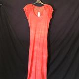 Free People Dresses | Free People Nwt Salmon Color Bodycon Maxi Dress. Lacy Cap Sleeves And Back. | Color: Orange/Red | Size: Xs