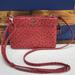Giani Bernini Bags | Giani Bernini Ostrich-Embossed Faux Leather Clutch/Wristlet | Color: Red | Size: Os