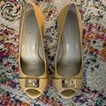 Coach Shoes | Coach Nude Stiletto 3 Inch Heels Size 8 | Color: Cream | Size: 8