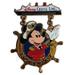 Disney Jewelry | Disney Pin 59134 Dcl Cruise Line Captain Mickey Ship Wheel Dangle Golden Wonder | Color: Blue/Gold/Red | Size: Os