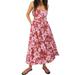 Free People Dresses | Free People Floral Print Halter Neck Dress M | Color: Pink | Size: M