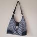 Dooney & Bourke Bags | Dooney & Bourke Canvas Shoulder Bag With Black Leather & Silver Accents 13125 | Color: Black/Gray | Size: Os