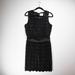 Kate Spade Dresses | Kate Spade Lace Crochet Jewel Crystal Embellished Belt Sleeveless Sheath Dress | Color: Black/Silver | Size: 10