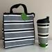 Kate Spade Bags | Kate Spade New York Black Stripe Lunch Bag And Thermal Mug Set | Color: Black/White | Size: Os
