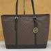 Michael Kors Bags | Michael Kors Jet Set Travel Large Logo Tote Bag Brown/ Black Signature Color | Color: Black/Brown | Size: Large 17”W X 11.5”H X 6.25”D