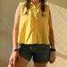 American Eagle Outfitters Tops | American Eagle Button Down Sleeveless Shirt | Color: Yellow | Size: Xl