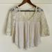 American Eagle Outfitters Tops | American Eagle M White Lace Boho Top | Color: Cream/White | Size: M