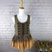 Anthropologie Tops | Anthropologie Akemi + Kin Beaded Peplum Top Size Small | Color: Black/Tan | Size: S