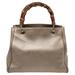 Gucci Bags | Gucci Metallic Gold Leather Bamboo Top Handle Shopper Tote | Color: Gold | Size: Os