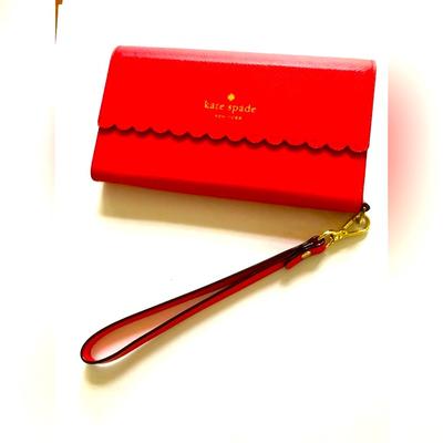 Kate Spade Accessories | Kate Spade Wristlet Phone Case And Card Holder, Red, Used Condition | Color: Red | Size: Os