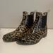 J. Crew Shoes | J Crew Size 7 Cheetah Chelsea / Rain Boots | Color: Black | Size: 7
