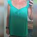 Jessica Simpson Tops | Jessica Simpson Marine Green Ribbed Ruffled Tank Top With Bow | Color: Green | Size: 3x