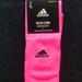 Adidas Underwear & Socks | Adidas Soccer Unisex Socks Sz L | Color: Pink | Size: L