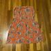 American Eagle Outfitters Dresses | American Eagle Floral Strapless Dress Size Large | Color: Orange | Size: L