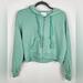 American Eagle Outfitters Tops | American Eagle Zip-Up Hoodie Xs Green/ Blue | Color: Blue/Green | Size: Xs