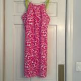 Athleta Dresses | Athleta Print Sundress Size M | Color: Green/Pink/White | Size: M