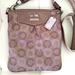 Coach Bags | Coach Madison Op Art Swingpack Crossbody Bag | Color: Tan | Size: 9"H 7.5"W