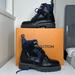 Louis Vuitton Shoes | Louis Vuitton Territory Flat Ranger Ankle Boot | Color: Black/Blue | Size: 8.5