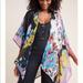 Anthropologie Other | Anthropologie Maxine Floral Kimono. Perfect Piece For Summer. Gorgeous Print! | Color: Blue/Purple | Size: Os
