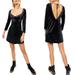 Free People Dresses | Free People Kat Faux Wrap Velvet Mini Dress | Color: Black | Size: Various