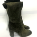 Free People Shoes | Free People Dakota Tall Boot Over The Knee Slouch Moss Green Suede Eu 39 Us 9 | Color: Green | Size: 9uk