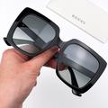 Gucci Accessories | Gucci Gg0418s 001 Sunglasses Black Grey Square Women | Color: Black/Gray | Size: Os