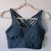 Lululemon Intimates & Sleepwear | Lululemon Womens Blue Criss Cross Back Strap Padded Sports Bra Size 4 | Color: Blue | Size: 4