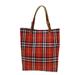 Burberry Bags | Burberry Logo Nova Check Hand Tote Bag Canvas Leather Red Made In Italy 04yc06 | Color: Red | Size: W 7.5 X H 9.4 X D 3.5 " (Approx.)