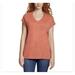 Jessica Simpson Tops | Jessica Simpson V-Neck T-Shirt, Women's Color Orange Comfy Knit Top Size L Nwt | Color: Orange | Size: L