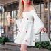 Free People Dresses | Free People Counting Daisies Off The Shoulder Baby Doll Dress Size Small | Color: Red/White | Size: S