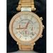 Michael Kors Jewelry | Michael Kors Mk5633 Women's Watch Chronograph Stainless Steel 39mm Quartz D442 | Color: Gold/Tan/White | Size: 39 Mm