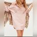 Free People Dresses | Free People Mini Buttoned Down, Long Sleeve Shirt Dress | Color: Pink | Size: M