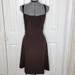 J. Crew Dresses | J.Crew Robin Drape Neck Dress Silk Tricotone Espresso Brown Size 6 | Color: Brown | Size: 6