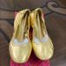 Tory Burch Shoes | Brand New Tory Burch Eddie Ballet Soft Lamb , Gold # 10.5 | Color: Gold/Yellow | Size: 10.5