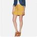 Free People Skirts | Free People Walk My Way Linen Blend Mustard Corset Lace Up Skirt Size Xs | Color: Gold | Size: Xs