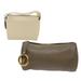 Gucci Bags | Gucci Hand Bag Clutch Bag Leather 2set Beige Gray Auth Bs6682 | Color: Tan | Size: Os