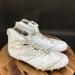 Adidas Shoes | Adidas Freak Triple White High Top Molded Football Cleats Lace Up Mens Size 14 | Color: White | Size: 14