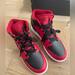Nike Shoes | Brand New Nike Air Jordan 1 Mid Top Sneaker Youth 5y Red, Black , White In Box | Color: Red | Size: 5b