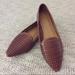 J. Crew Shoes | J. Crew Brown Leather Perforated Loafer Flats Shoe | Color: Brown | Size: 8.5