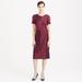 J. Crew Dresses | J Crew Collection Open Back Dress, Burgundy & Navy, Nwot Sz 4 | Color: Blue/Red | Size: 4