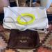 Kate Spade Bags | Kate Spade New York Perry Ivory Leather Crossbody With Neon Yellow Handle | Color: White/Yellow | Size: Os