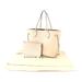 Louis Vuitton Bags | Louis Vuitton Monogram Implant Neverfull Mm Tote White | Color: White | Size: Os