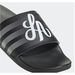 Adidas Shoes | Adidas Originals Adilette Comfort Slides Gv8341 Men's 10 La Los Angeles Sandals | Color: Black/White | Size: 10