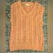 American Eagle Outfitters Sweaters | American Eagle Sweater Vest Brown V-Neck Women's Size Large | Color: Brown | Size: L