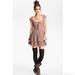 Free People Dresses | Free People Taupe Rock Candy Dress Layered Lace Sweetheart Neck Size 6 Romantic | Color: Cream/Tan | Size: 6