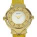 Gucci Accessories | Gucci Gucci Rotating G Bangle Watch Gq6600 Gold Plated X Leather Yellow Quart... | Color: Gold | Size: Os