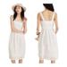 Madewell Dresses | Madewell White Eyelet Tiered Midi Dress Size 6 Sleeveless | Color: White | Size: 6