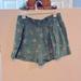 American Eagle Outfitters Shorts | American Eagle Outfitters High Waisted Everyday Green Floral Soft Shorts | Color: Green/Pink | Size: L