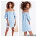 Madewell Dresses | Euc Madewell Denim Azalea Off-The-Shoulder Dress | Color: Blue | Size: S